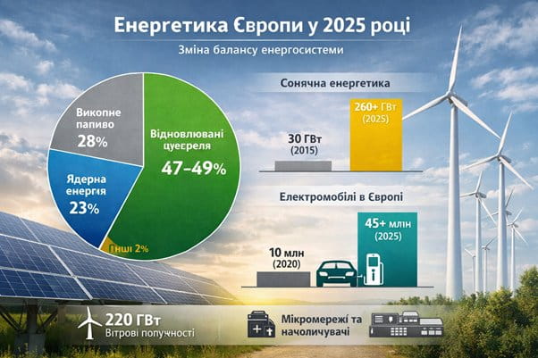 Energetické štatistiky Európy, 2025
